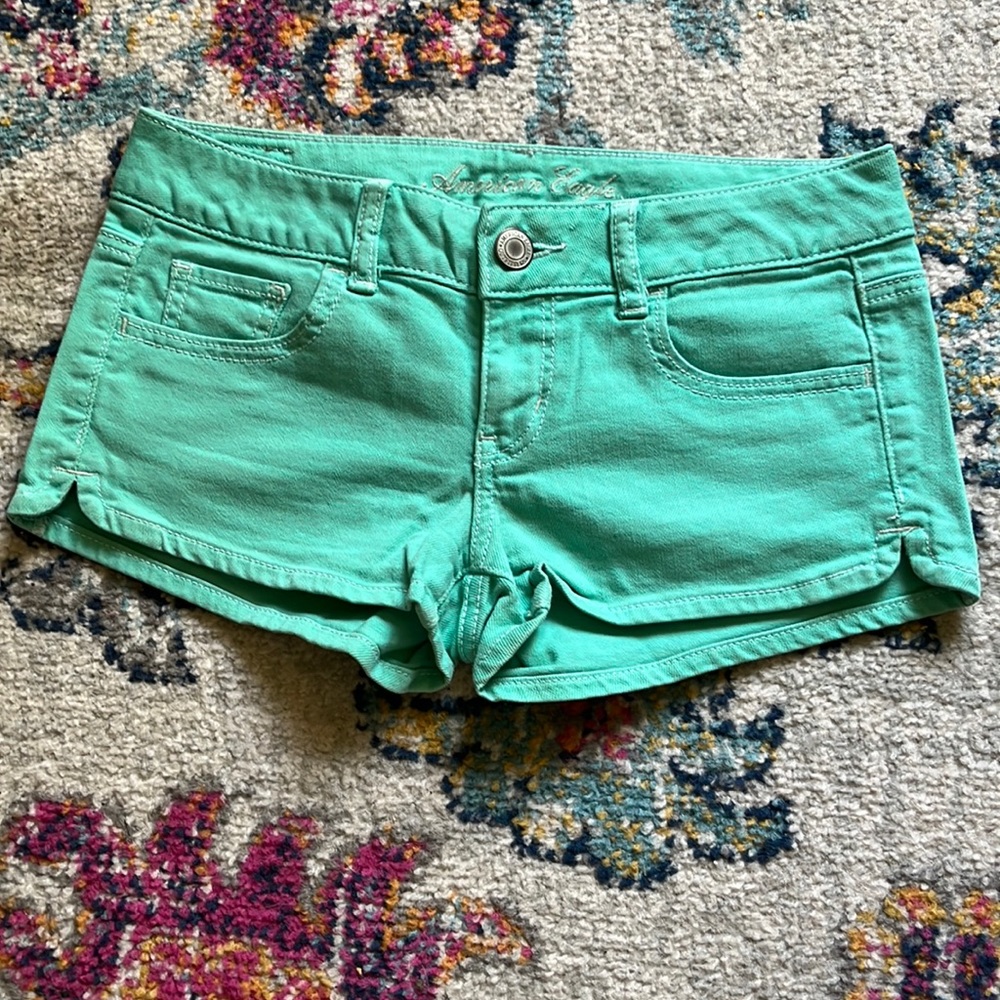 American Eagle Outfitters Denim Shorts - Teal